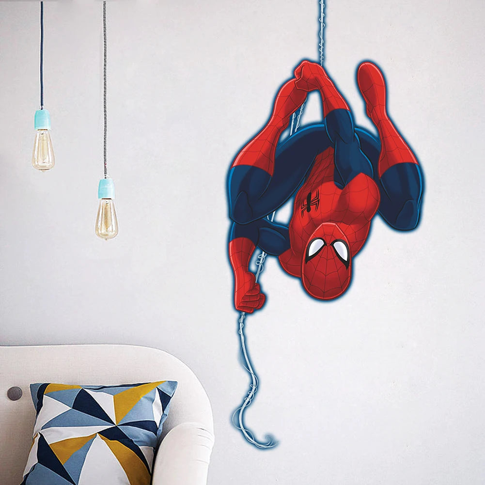 🕷️ 3D Spider-Man Wall Stickers – Room Decor for Superhero Fans 🦸‍♂️✨