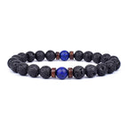 ✨ “Dual-Tone Beaded Bracelet – Natural Stone & Wood Mix | Unisex Wrist Accessory” ✨
