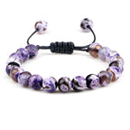 ✨ Unisex Beaded Bracelet – Colorful Natural Stone Wristband 💫
