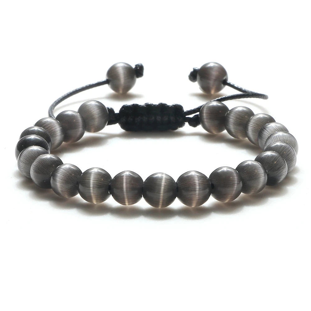 ✨ Unisex Beaded Bracelet – Colorful Natural Stone Wristband 💫