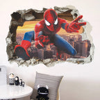 🕷️ 3D Spider-Man Wall Stickers – Room Decor for Superhero Fans 🦸‍♂️✨