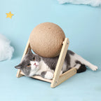 🐾 Rotating Scratcher Ball Tower for Cats 🐱✨