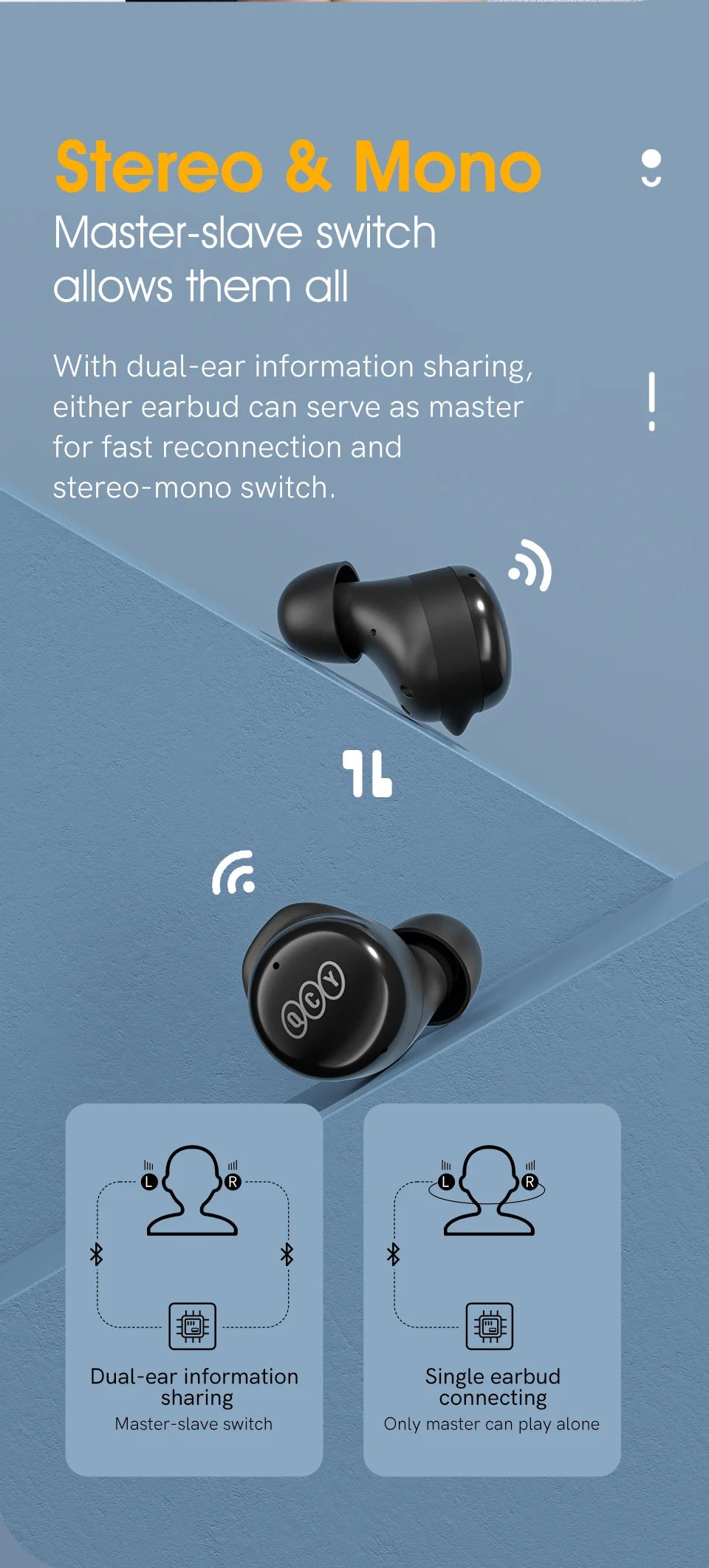 🎧 TWS Bluetooth 5.3 Earbuds – Touch Control, Low Latency 🎶