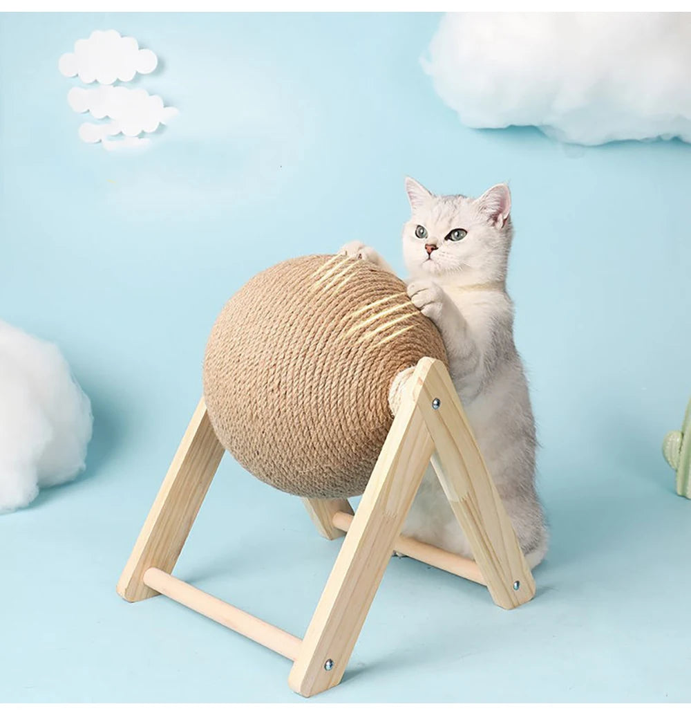 🐾 Rotating Scratcher Ball Tower for Cats 🐱✨