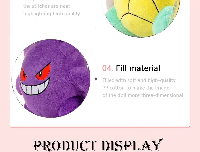 “Pokémon Plush Collection — 20–25 cm Soft & Cute Character Plushies 🧸✨”