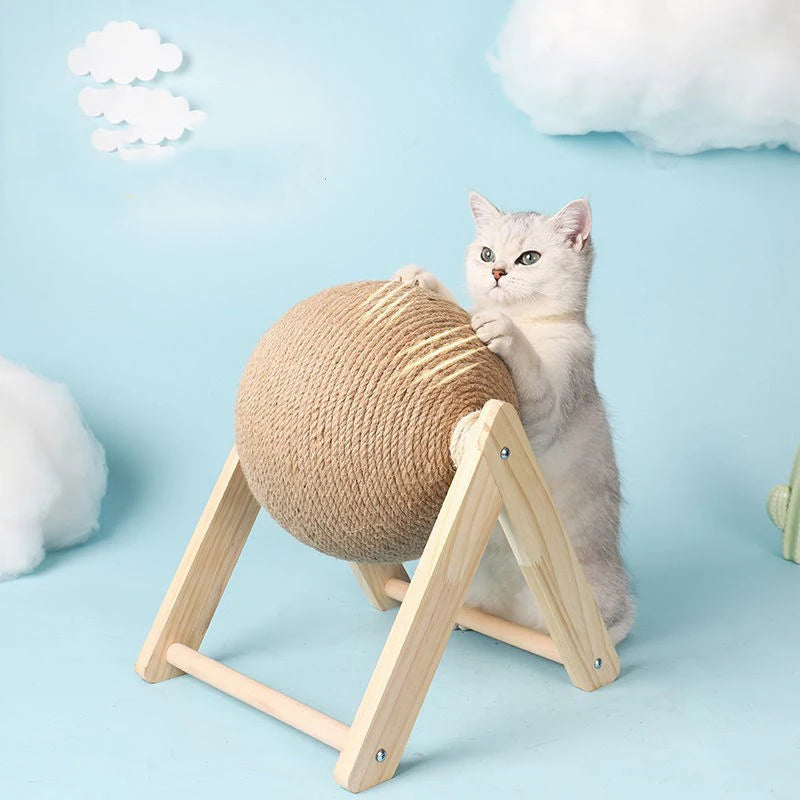 🐾 Rotating Scratcher Ball Tower for Cats 🐱✨