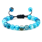 ✨ Unisex Beaded Bracelet – Colorful Natural Stone Wristband 💫