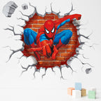 🕷️ 3D Spider-Man Wall Stickers – Room Decor for Superhero Fans 🦸‍♂️✨