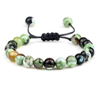 ✨ Unisex Beaded Bracelet – Colorful Natural Stone Wristband 💫