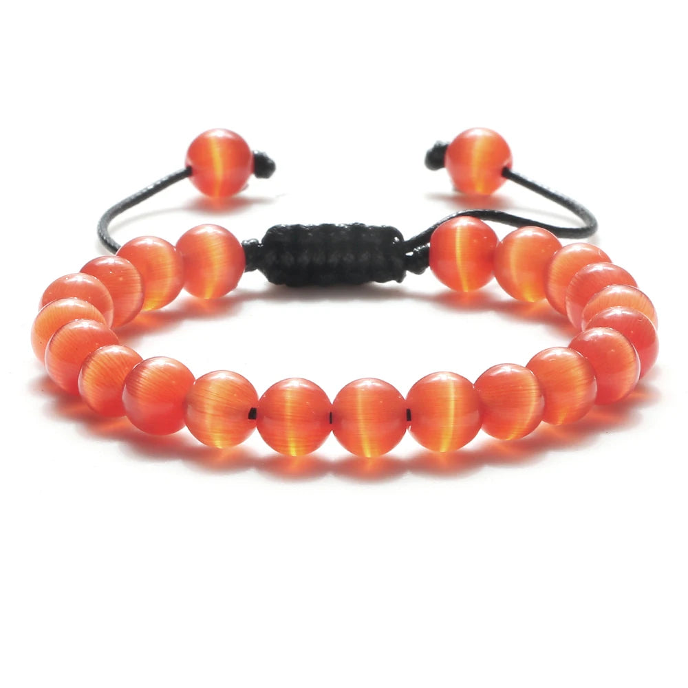 ✨ Unisex Beaded Bracelet – Colorful Natural Stone Wristband 💫