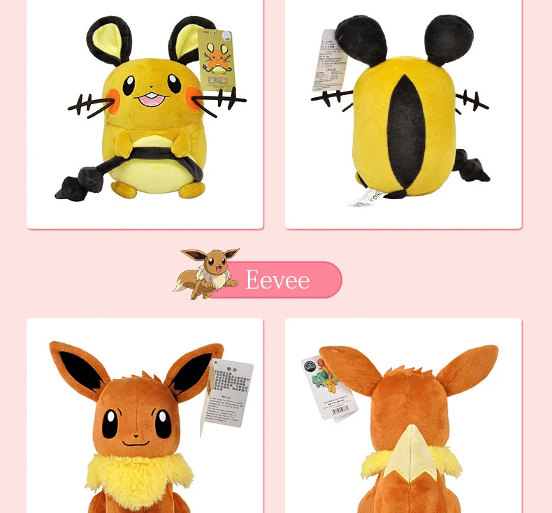 “Pokémon Plush Collection — 20–25 cm Soft & Cute Character Plushies 🧸✨”