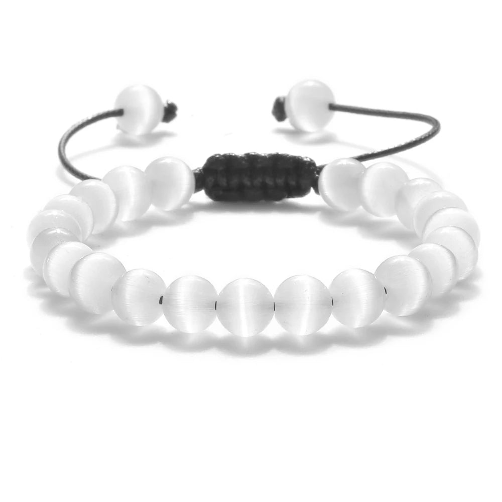 ✨ Unisex Beaded Bracelet – Colorful Natural Stone Wristband 💫