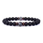 ✨ “Dual-Tone Beaded Bracelet – Natural Stone & Wood Mix | Unisex Wrist Accessory” ✨