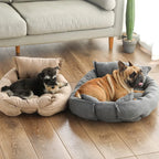 3-in-1 Kennel for Dogs and Cats - Transformable into a Soft Mat | Wraparound Bed, Warm & Washable