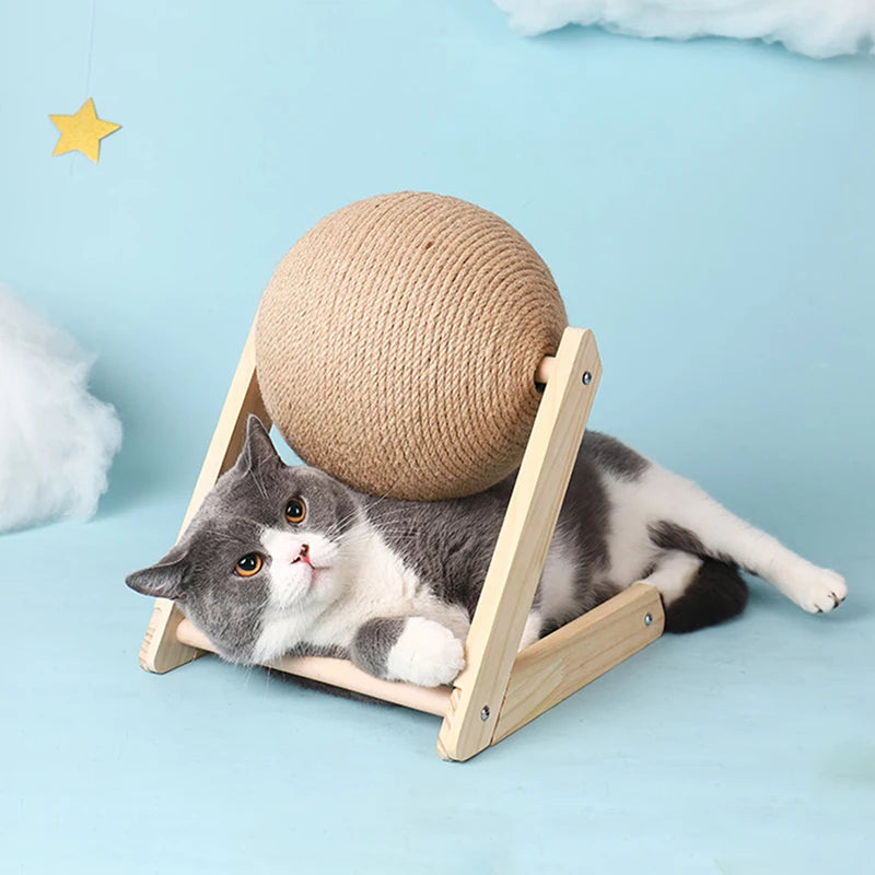 🐾 Rotating Scratcher Ball Tower for Cats 🐱✨