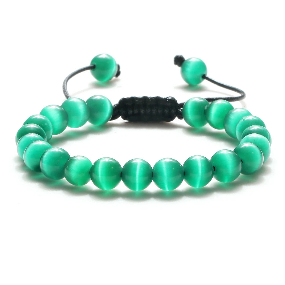 ✨ Unisex Beaded Bracelet – Colorful Natural Stone Wristband 💫