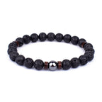✨ “Dual-Tone Beaded Bracelet – Natural Stone & Wood Mix | Unisex Wrist Accessory” ✨