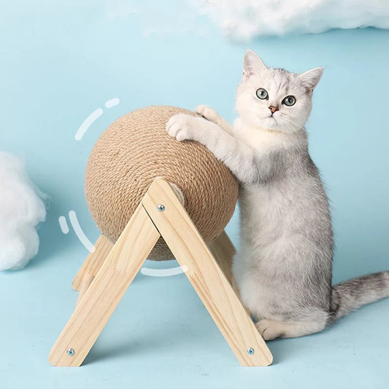 🐾 Rotating Scratcher Ball Tower for Cats 🐱✨