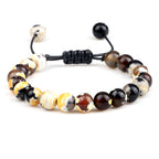 ✨ Unisex Beaded Bracelet – Colorful Natural Stone Wristband 💫