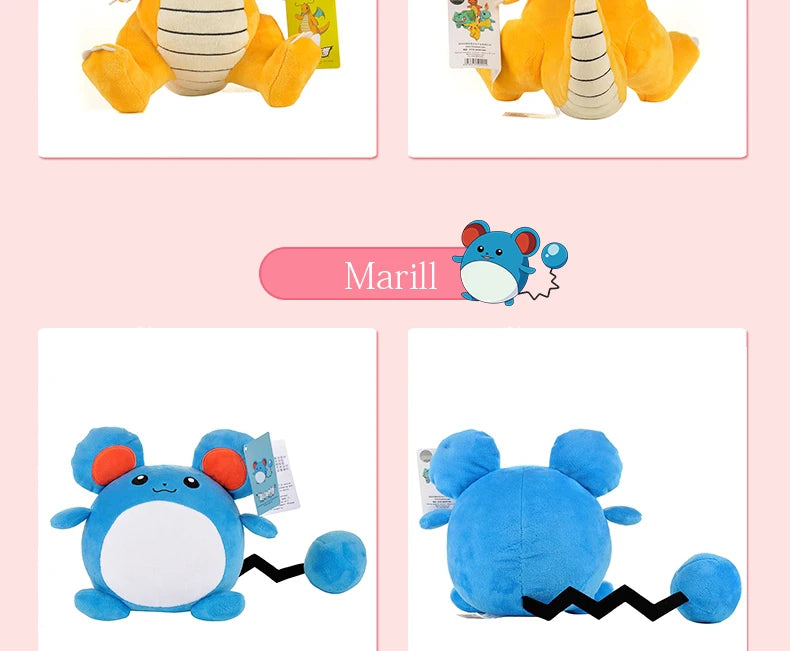 “Pokémon Plush Collection — 20–25 cm Soft & Cute Character Plushies 🧸✨”