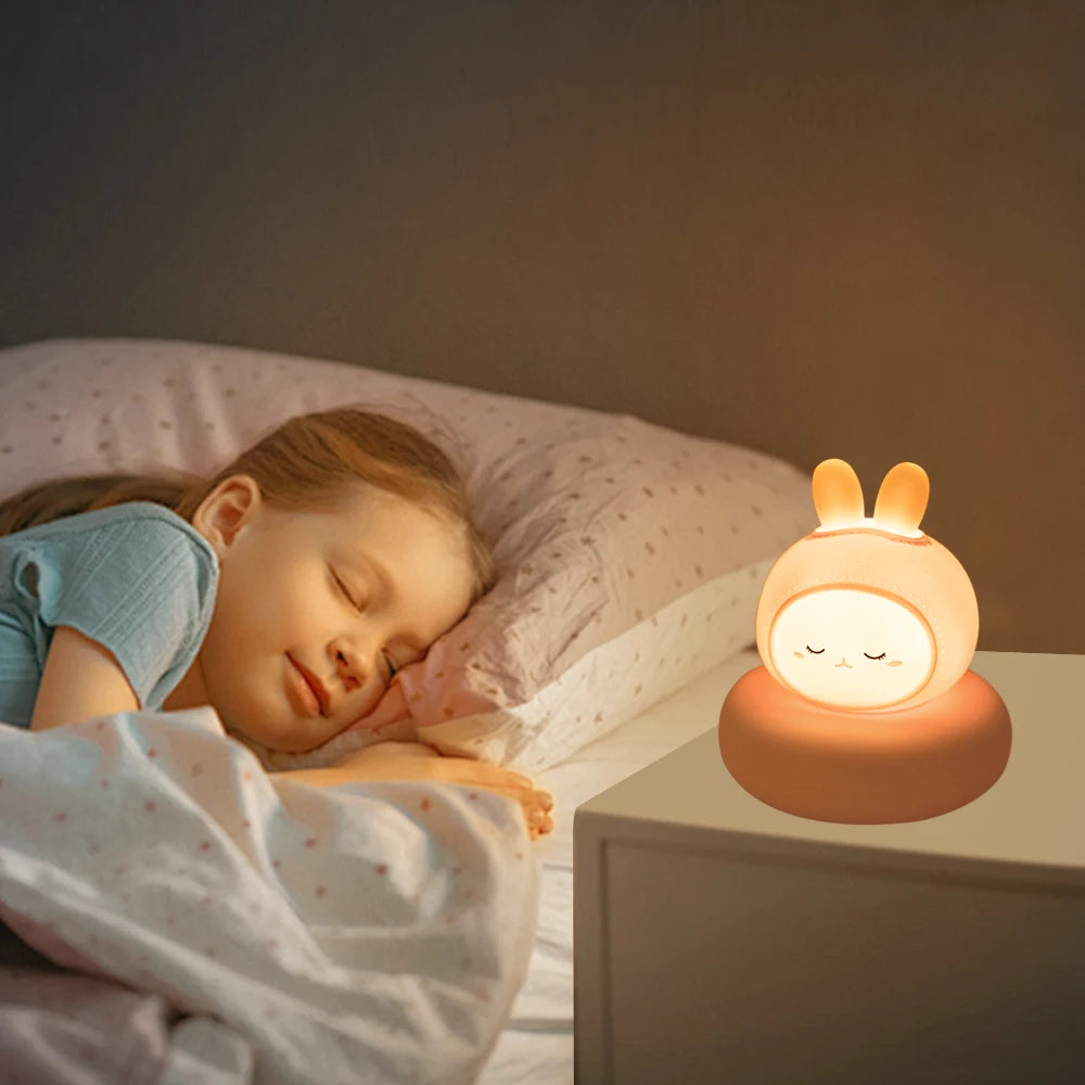 🌙 Cute Animal Night Light – Children's Night Lamp (Touch, 3 Brightness Levels)