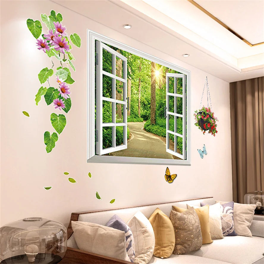 🌿✨ Aesthetic Floral & Nature Wall Stickers | DIY Home Decor – 20 Designs 🌸🦋