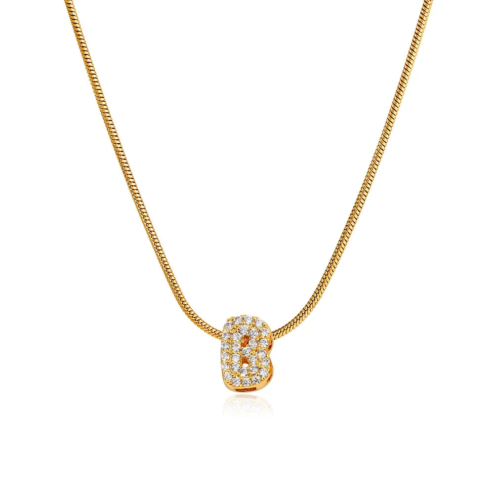 ✨ Alphabet Initial Pendant Necklace (Gold & Silver) ✨