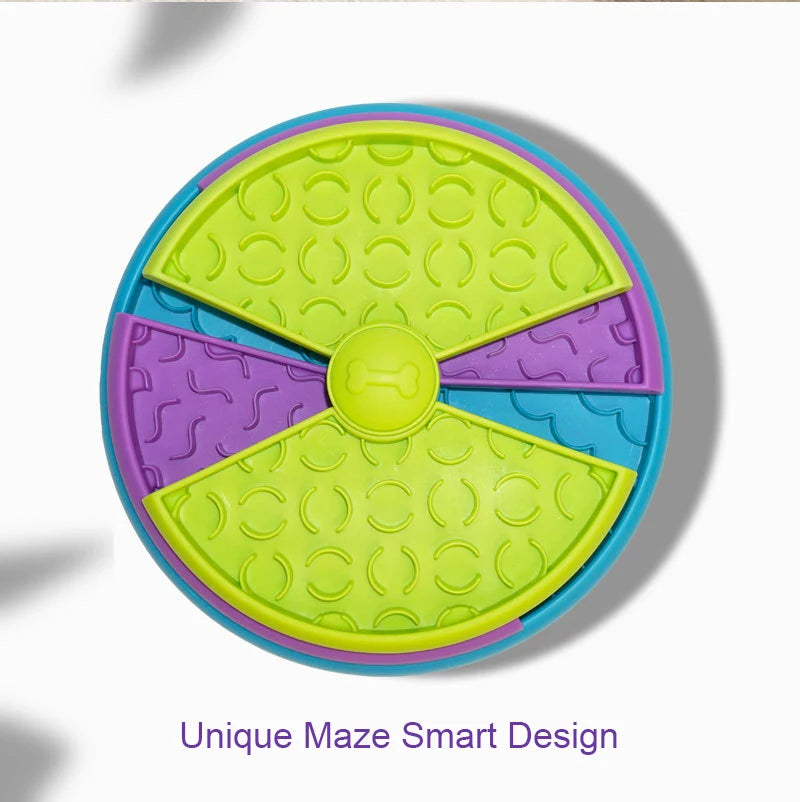 🧩 Slow-Feeder Puzzle Bowl for Dogs & Cats – 3-Level Interactive Eating Toy 🐶🐱