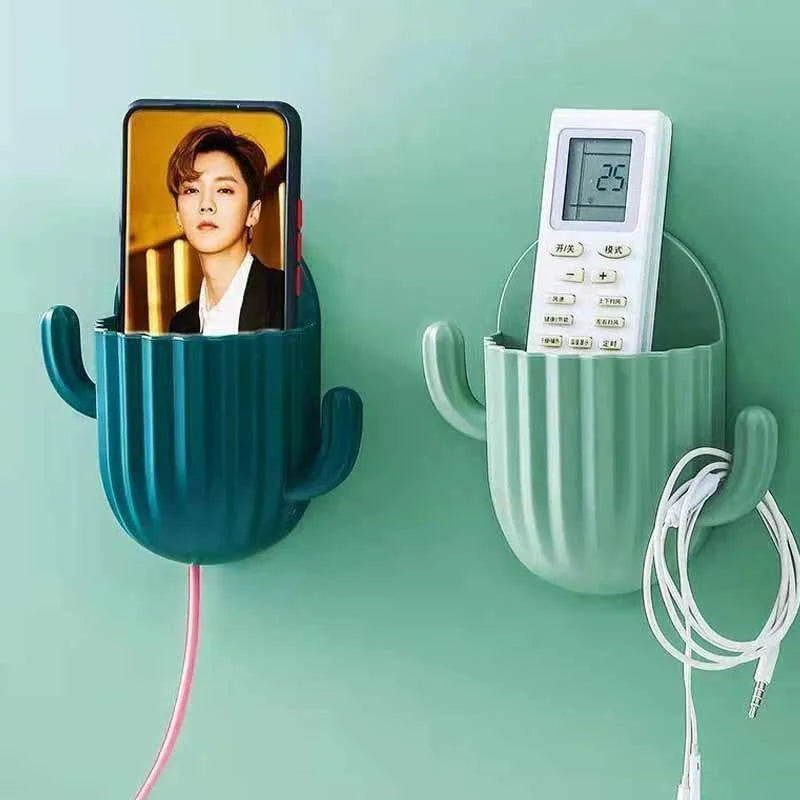 Cactus Wall Holder 🌵 - Toothbrush Holder / Multi-purpose Remote Control Holder