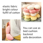 Peluche Coloured Flower 35cm - Soft Decorative Pillow 🌼✨