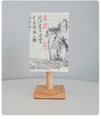 Chinese Style Bedside Lamp 🏮✨ - Dimmable Night Light with Fabric Lampshade