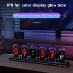Nixie Tube LED Clock IPS — Retro-Future RGB Table Lamp 🕰️✨