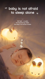 Rabbit Lamp RGB 16 Colours - Silicone Night Light Touch & Rechargeable 🌙✨