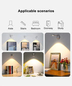 ✨ LED Lamp with Motion Sensor - Wireless USB Night Light