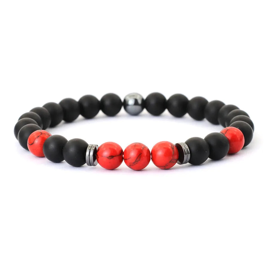 ✨ Premium Stone Bead Bracelet – Natural Energy Collection ✨