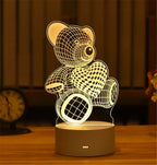 💡 3D Visual Illusion Night Light – LED Desk Lamp