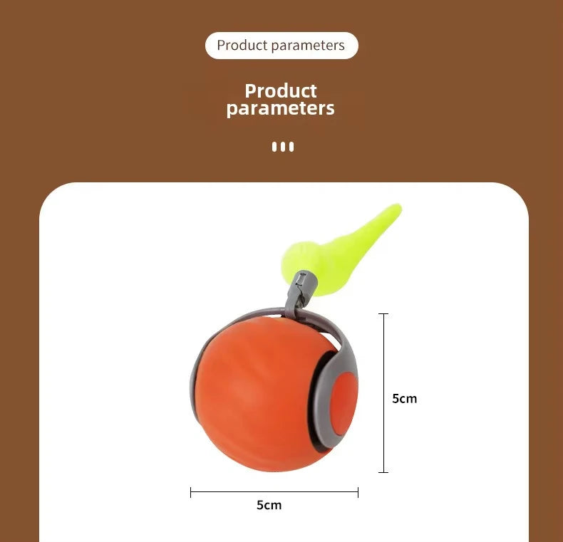 🐾 New Speedy Tail 2.0 Interactive Cat Toy – Smart Rolling Ball with Adjustable Speeds 🐾