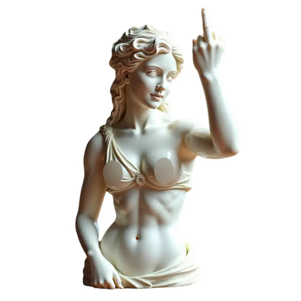 🖕🔥 “Bold Attitude Resin Figurine – Middle Finger Statement Statue”