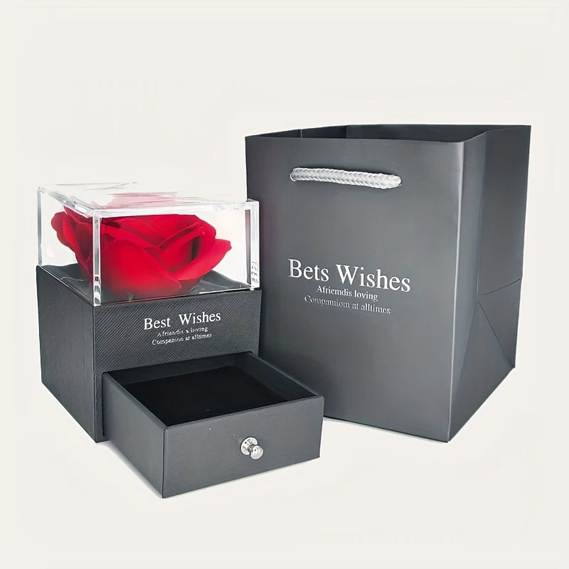 ✨ “Eternal Heart Rose Gift Necklace ❤️🌹”