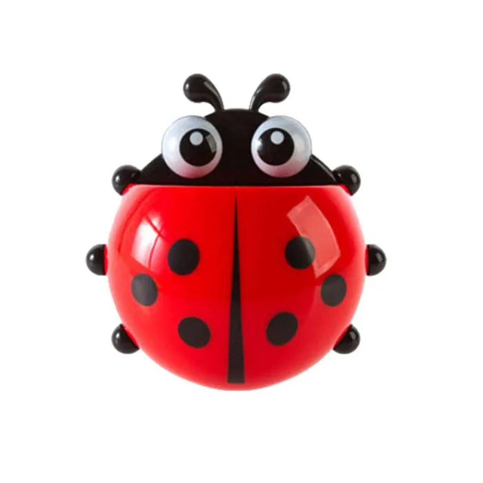 Ladybug Toothbrush Holder 🐞 | Bathroom Holder with Suction Cup - Coloured Organiser