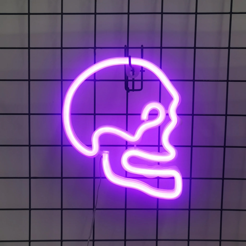 🎃 Neon LED Horror-Cute Wall Lights | Luminescent Wall Decorations 🦇✨