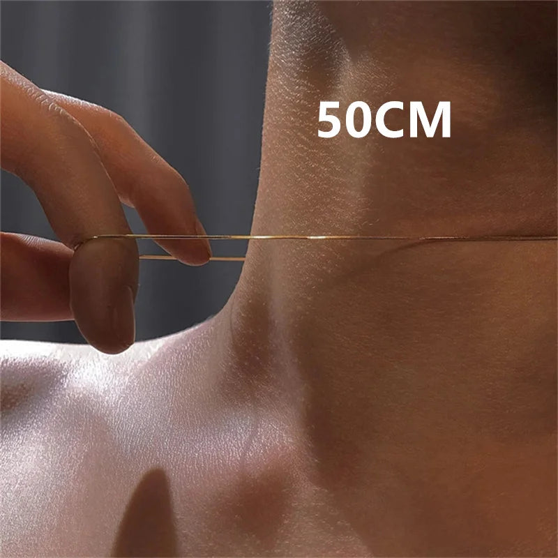 ✨ Minimalist Unisex Stainless Steel Chain Necklace – Gold & Silver 💫