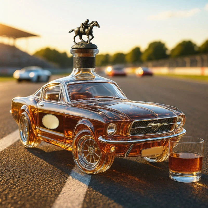Car & Motor Decanter 🚗🔥 Glass Whisky Bottle – Premium Vintage Design