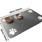 🐾 Pet Feeding Mat – Absorbent & Waterproof Food Bowl Protector 🐶🐱
