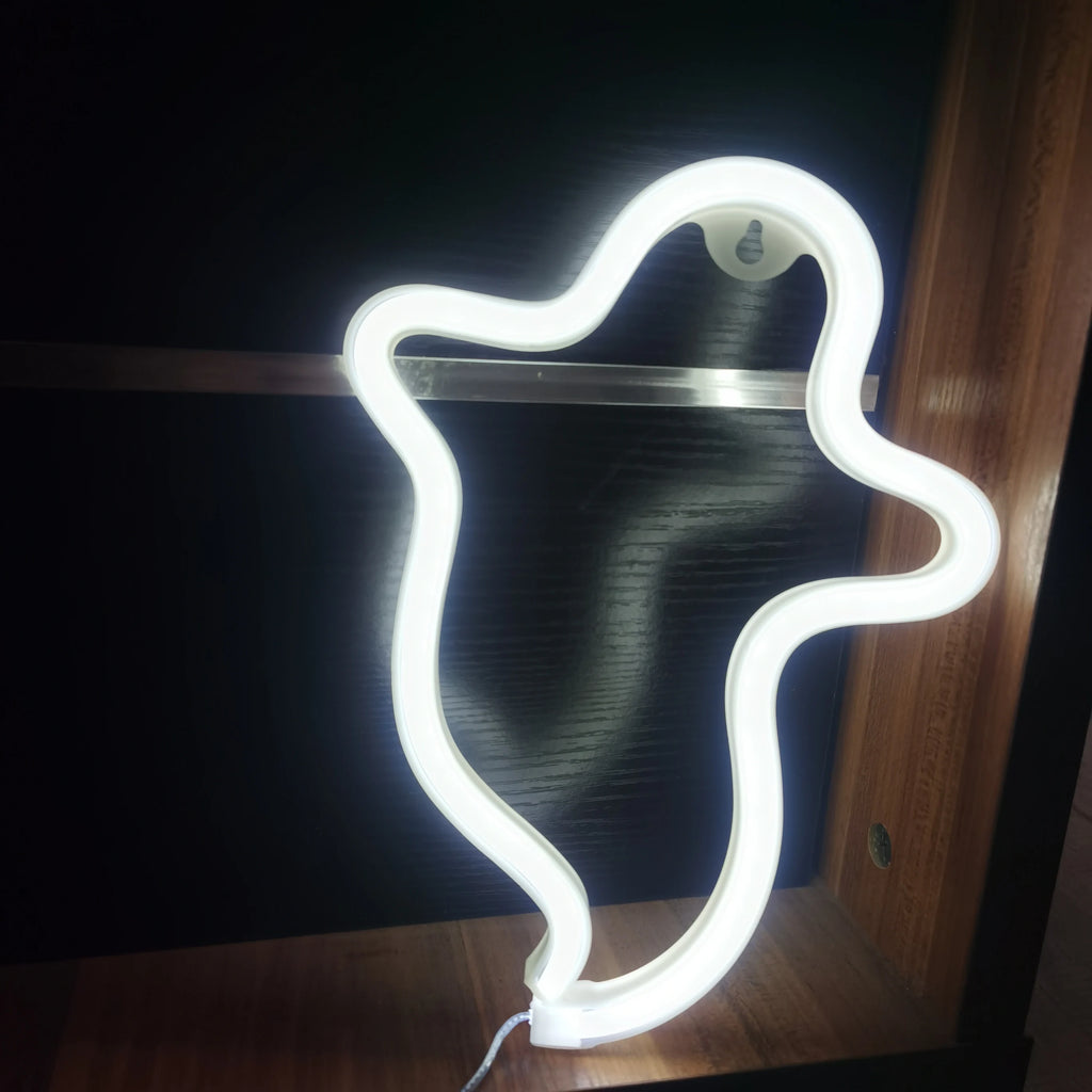 🎃 Neon LED Horror-Cute Wall Lights | Luminescent Wall Decorations 🦇✨