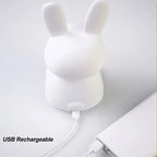 🐰 LED Night Light – Cute Silicone Rabbit Touch Lamp