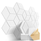 🎧 12-Pack Hexagonal Acoustic Panels – Premium Soundproof Foam Tiles