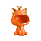 🐱✨ Lucky Cat Storage Statue – Cute Cartoon Catch-All Tray Decor