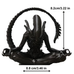 ✨ Alien Meditation Figurine – “Zen Xenomorph” Desk Statue 🛸🧘‍♂️