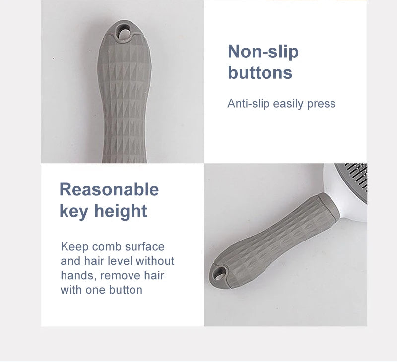 Self-Cleaning Pet Grooming Brush – Anti-Shedding Comb for Dogs & Cats 🐶🐱✨